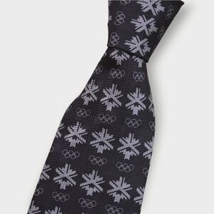 Salt Lake City 2002 SLC Olympics Mens Tie Licensed Hand Made 100% Silk Utah
